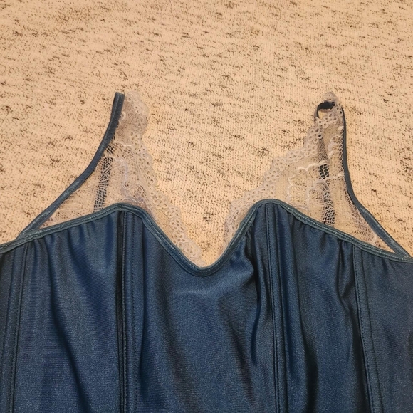 Coquette blue/navy corset - Picture 3 of 5